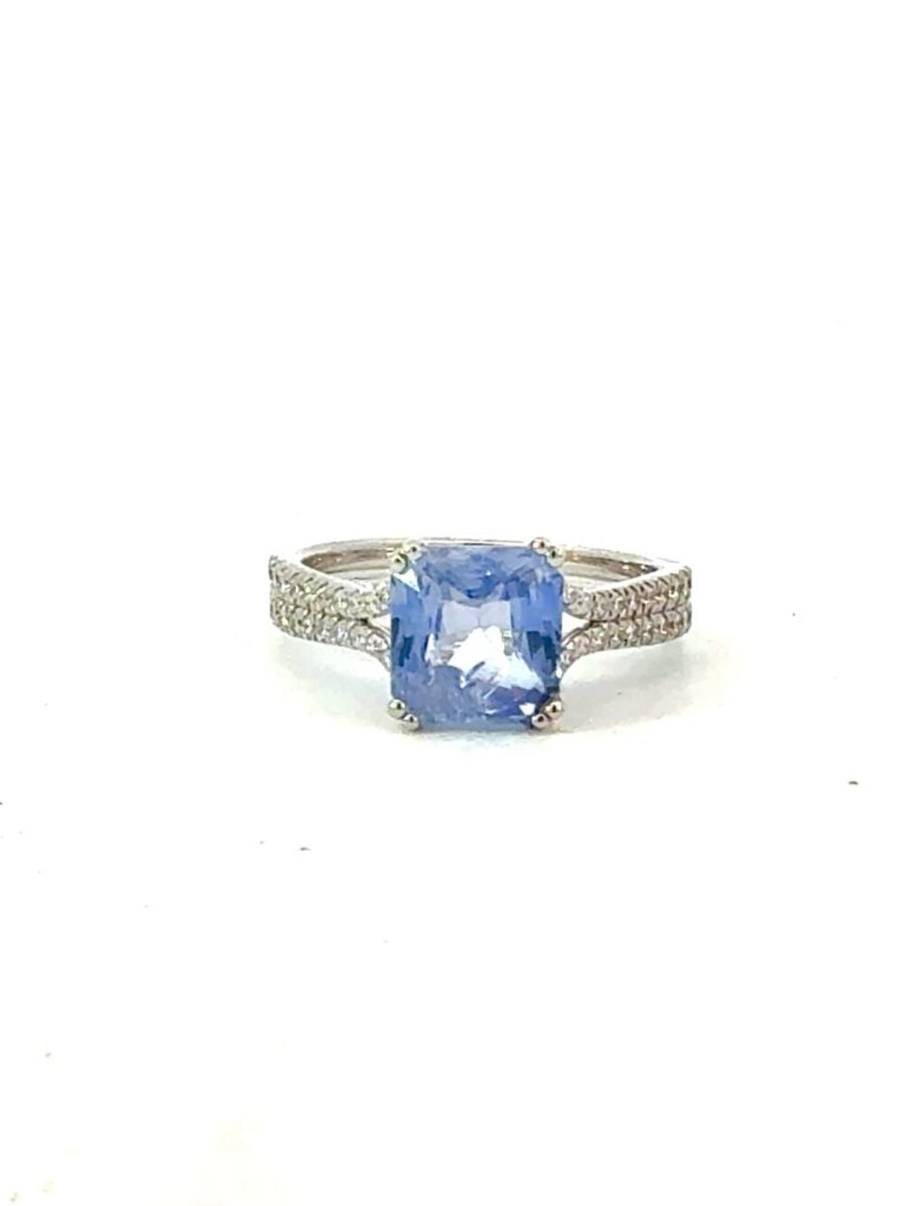 Natural Sapphire Diamond Ring Size 7 14k Gold 3.38 TCW Certified $4,950 604431
